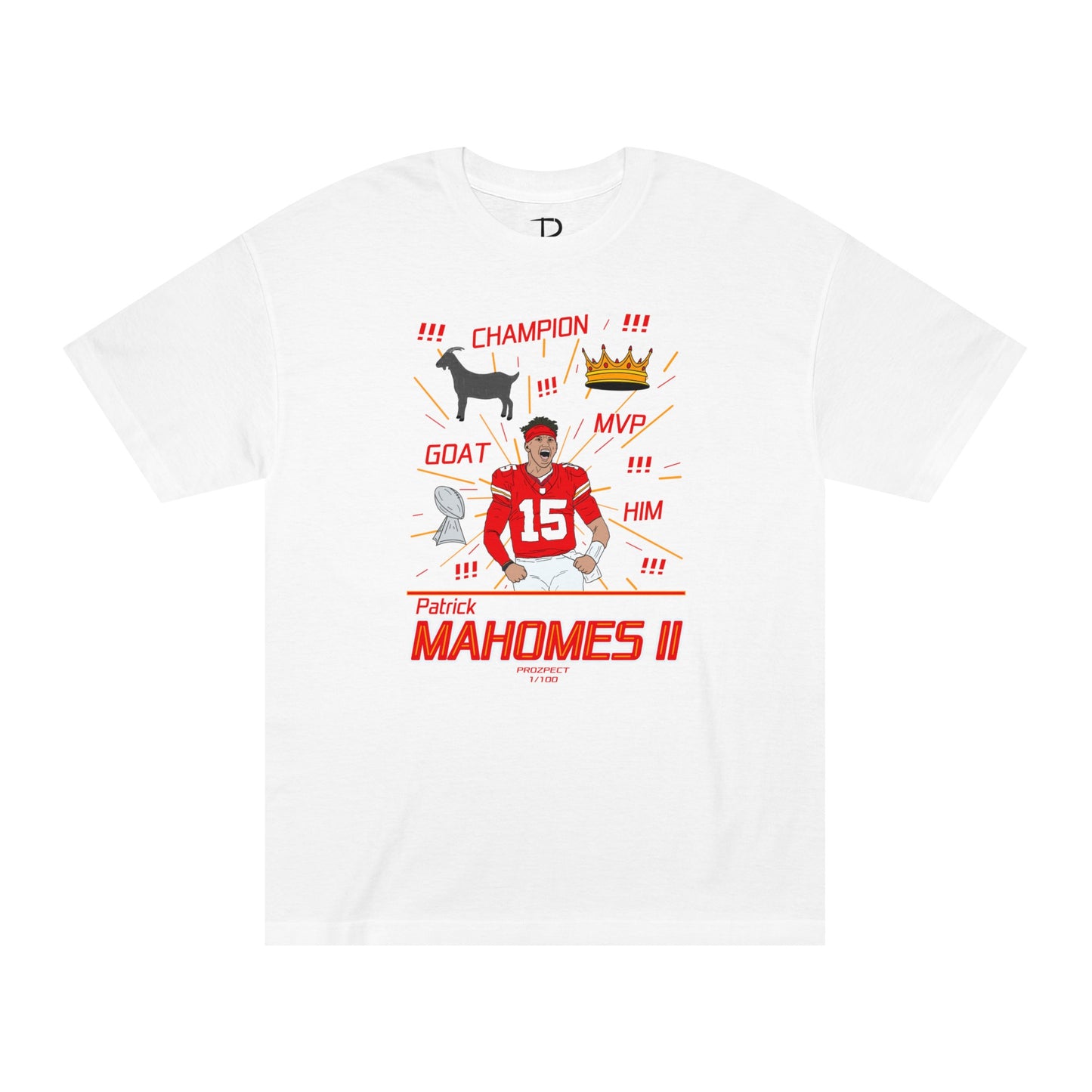 Patrick Mahomes 1/100 Shirt Design